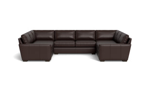 Kai Leather U Sectional-Leather Sofa-Tribeca Espresso Leather-MAK Modern