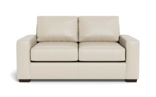 Kai Leather Loveseat-Leather Sofa-Tribeca Cream Leather-MAK Modern