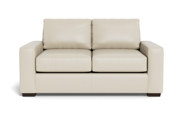 Kai Leather Loveseat-Leather Sofa-Tribeca Cream Leather-MAK Modern