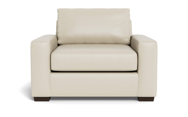 Kai Leather Arm Chair-Leather Sofa-Tribeca Cream Leather-MAK Modern