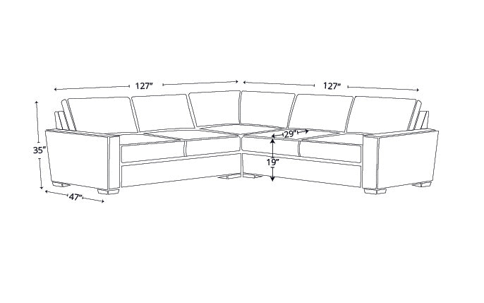 Kai Leather Corner Sectional