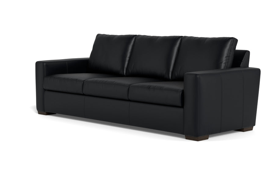 Alexa Leather Estate Sofa-Leather Sofa-Tribeca Black Leather-MAK Modern