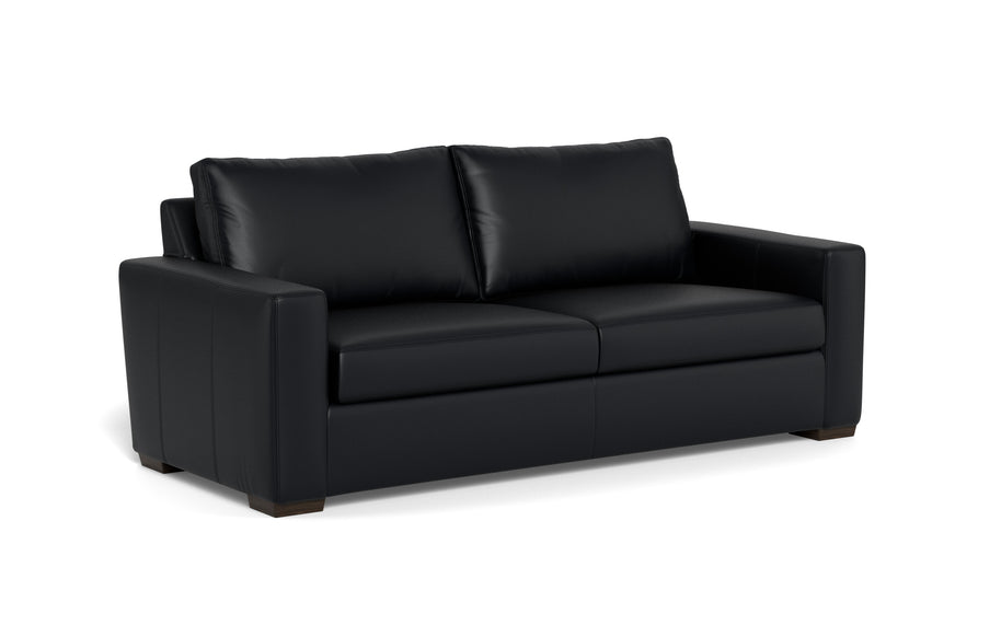 Alexa Leather Sofa-Leather Sofa-Tribeca Black Leather-MAK Modern