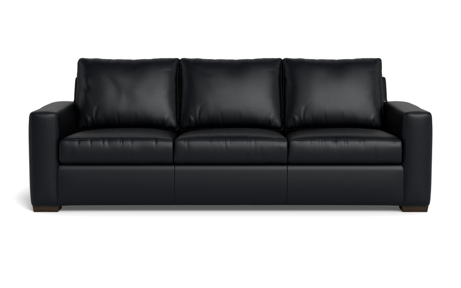 Alexa Leather Estate Sofa-Leather Sofa-Tribeca Black Leather-MAK Modern