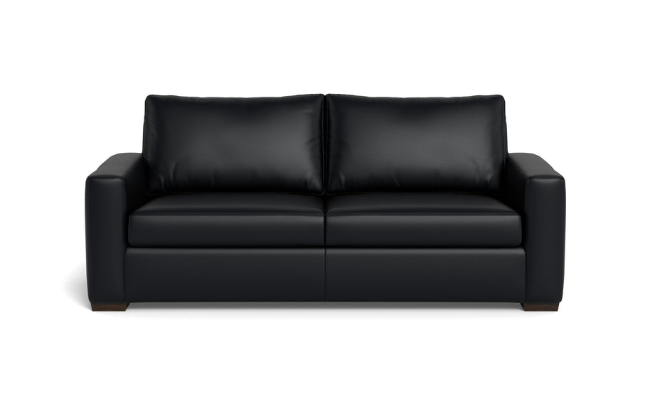 Alexa Leather Sofa-Leather Sofa-Tribeca Black Leather-MAK Modern