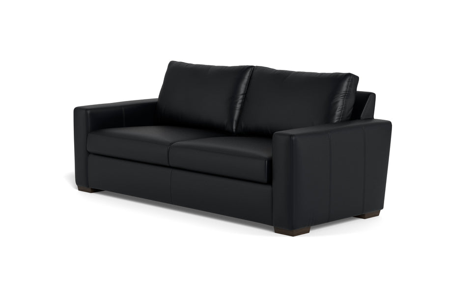 Alexa Leather Sofa-Leather Sofa-Tribeca Black Leather-MAK Modern