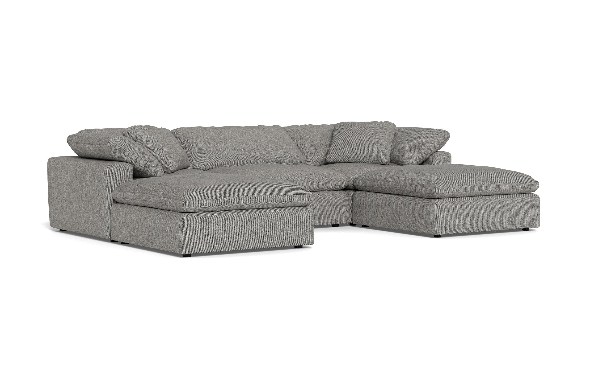 Kooper 3pc Sofa With Double Ottoman-Alley Pepper-MAK Modern