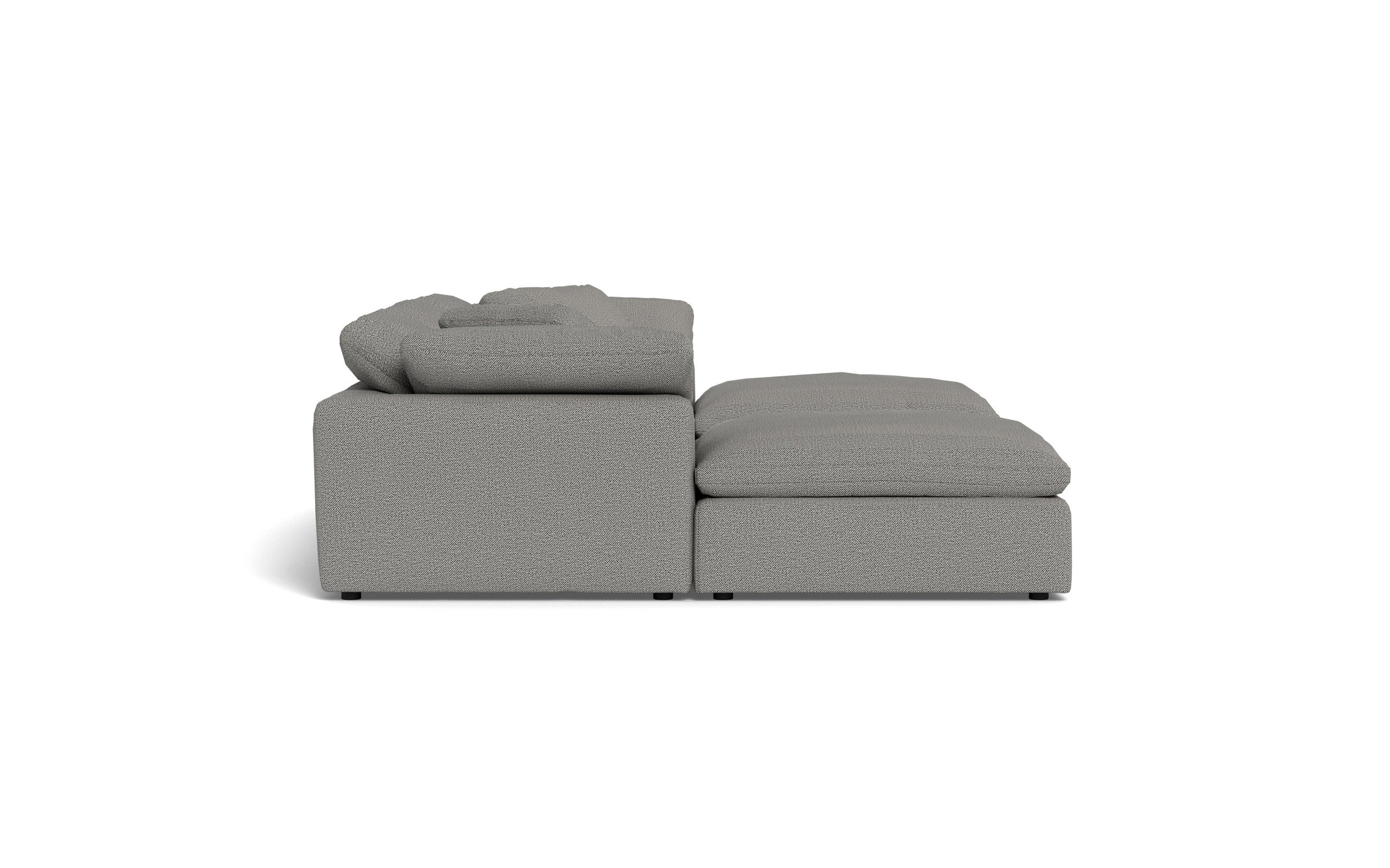 Kooper 3pc Sofa With Double Ottoman-Alley Pepper-MAK Modern