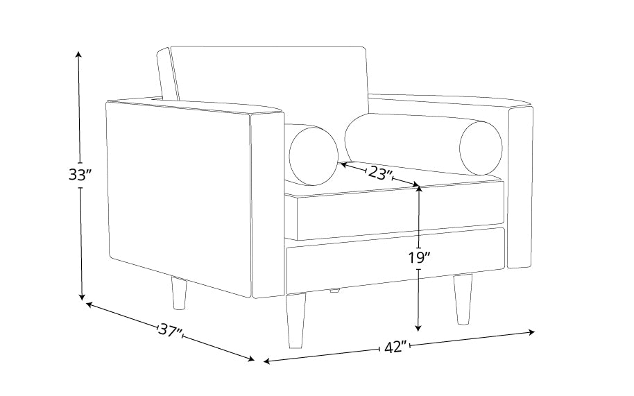 Ayden Leather Arm Chair