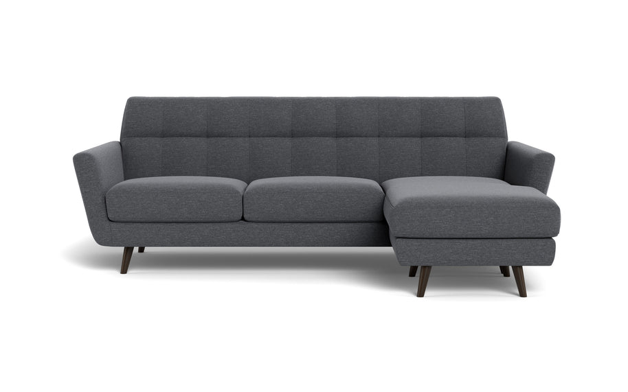 High Level Reversible Sofa-Fabric Sectional-Bennett Charcoal-MAK Modern