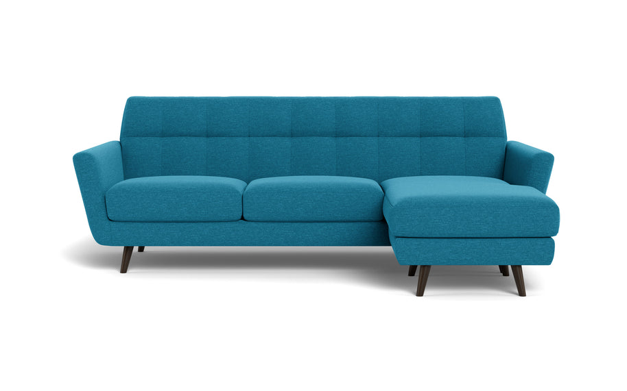 High Level Reversible Sofa-Fabric Sectional-Bennett Peacock-MAK Modern
