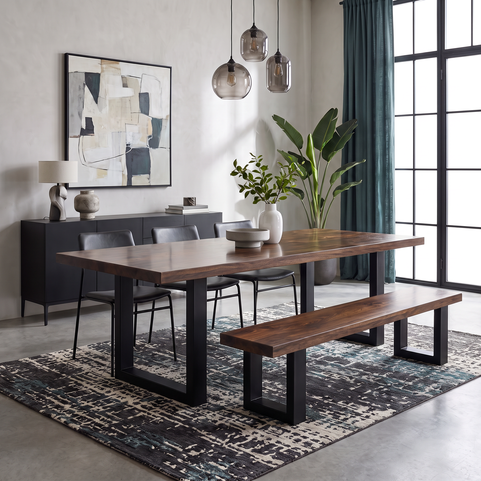 Ava White Pine — Straight Edge Dining Table