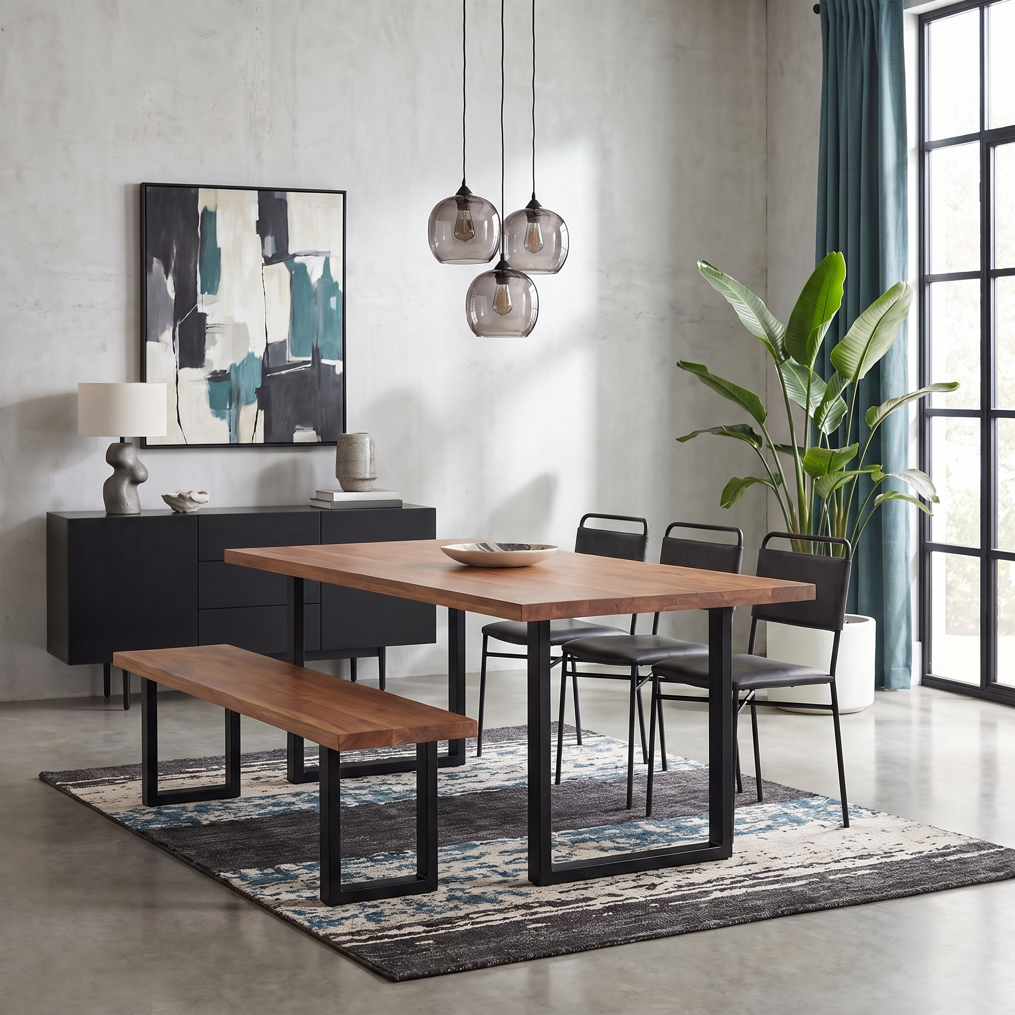 Ava White Pine — Straight Edge Dining Table