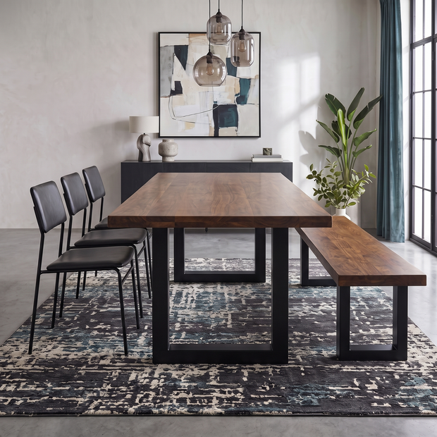 Ava White Pine — Straight Edge Dining Table
