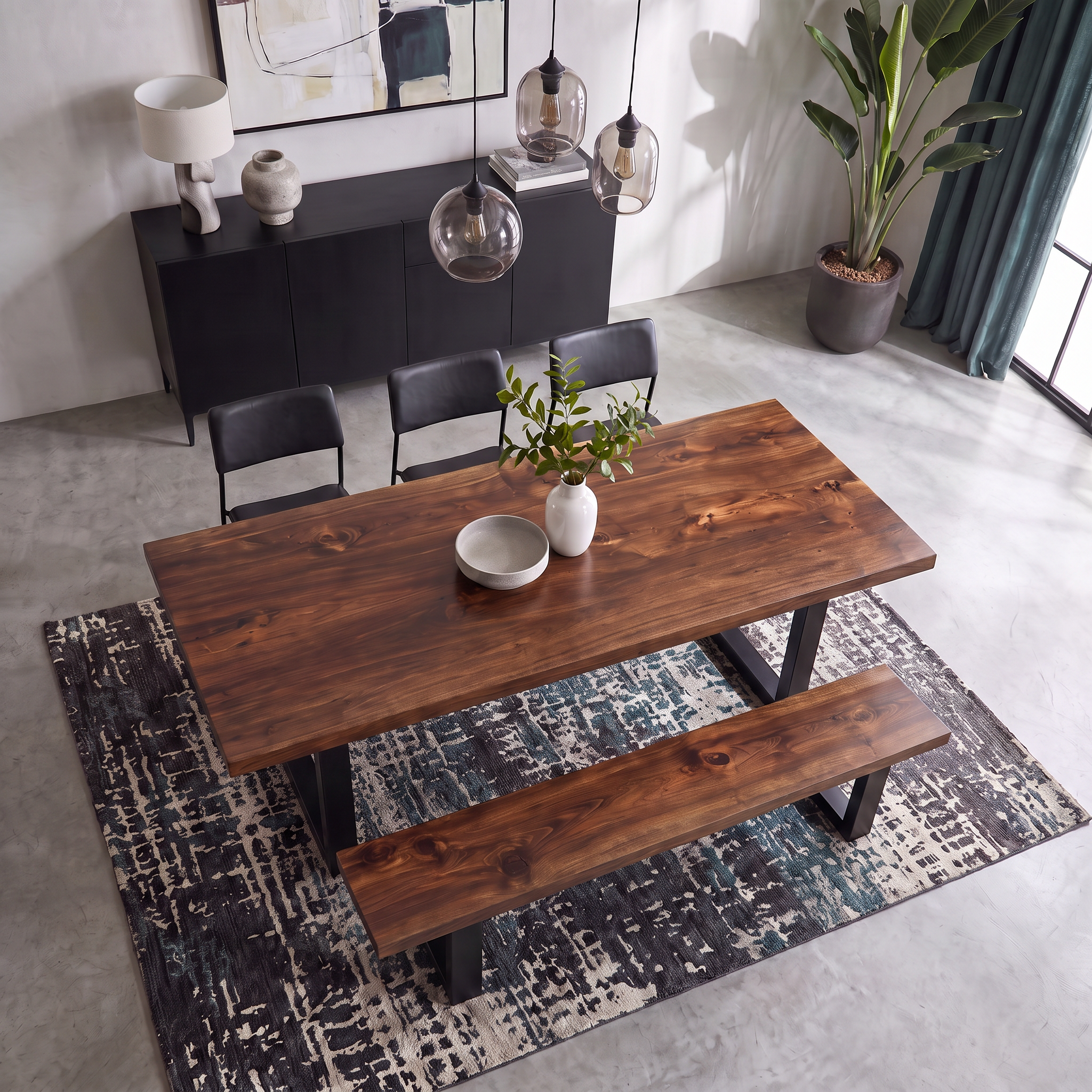 Ava White Pine — Straight Edge Dining Table