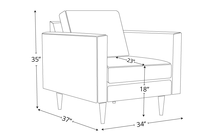 Maverick Leather Arm Chair