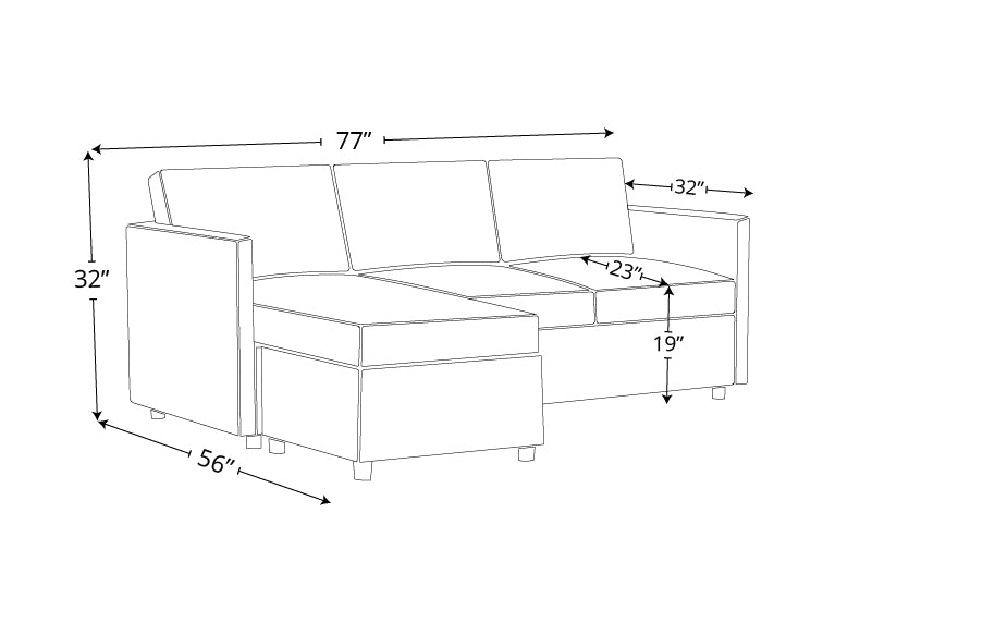 Summit Reversible Sofa Chaise