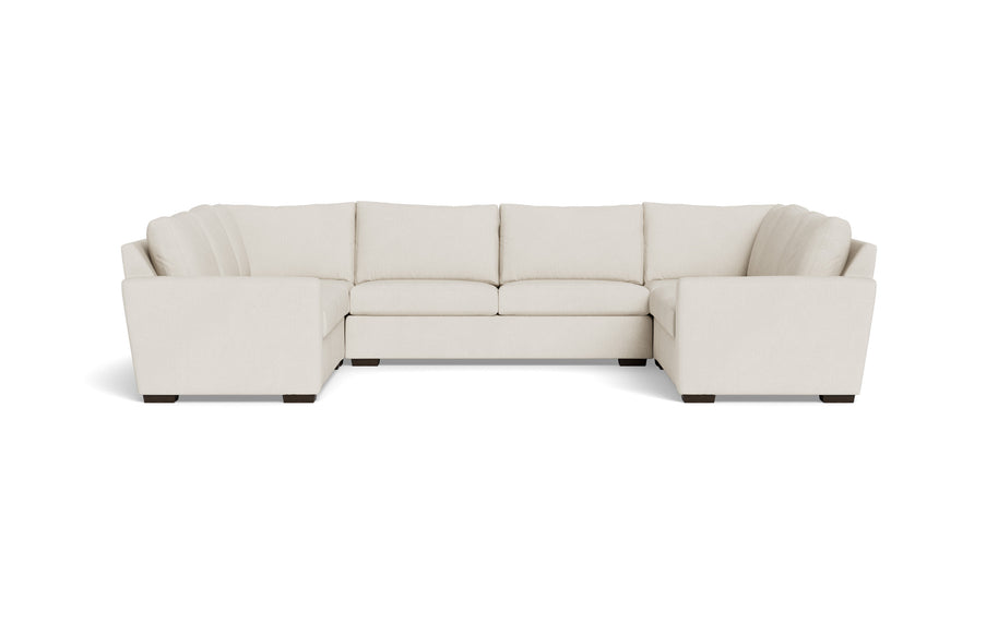 Alexa U Sectional-Fabric Sofa-Curious Snow-MAK Modern