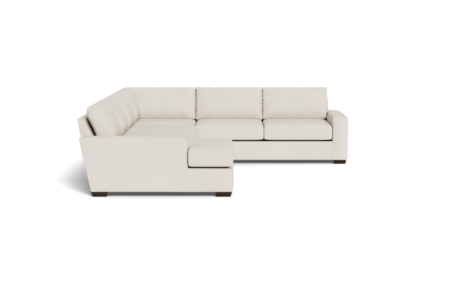 Kai Corner Sectionals With Left Chaise-Fabric Sofa-Curious Snow-MAK Modern