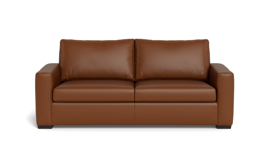 Alexa Leather Sofa-Leather Sofa-Tribeca Chestnut Leather-MAK Modern