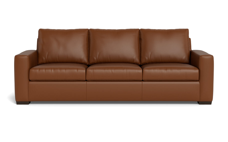 Alexa Leather Estate Sofa-Leather Sofa-Tribeca Chestnut Leather-MAK Modern