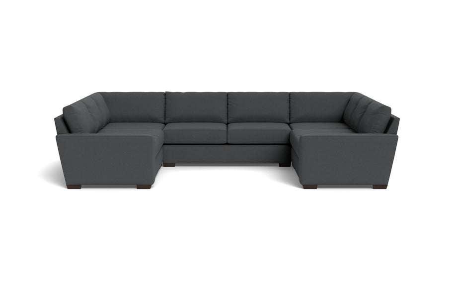 Kai U Sectional-Fabric Sofa-Peyton Pepper-MAK Modern