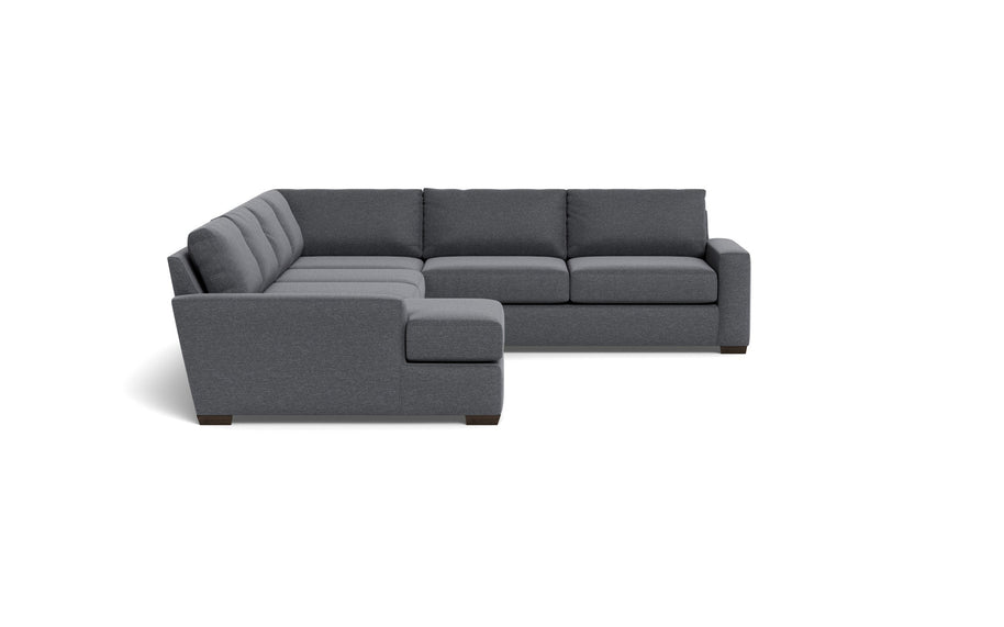 Kai Corner Sectionals With Left Chaise-Fabric Sofa-Bennett Charcoal-MAK Modern