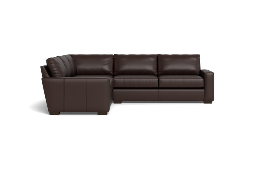 Alexa Leather Corner Sectional-Leather Sofa-Tribeca Espresso Leather-MAK Modern
