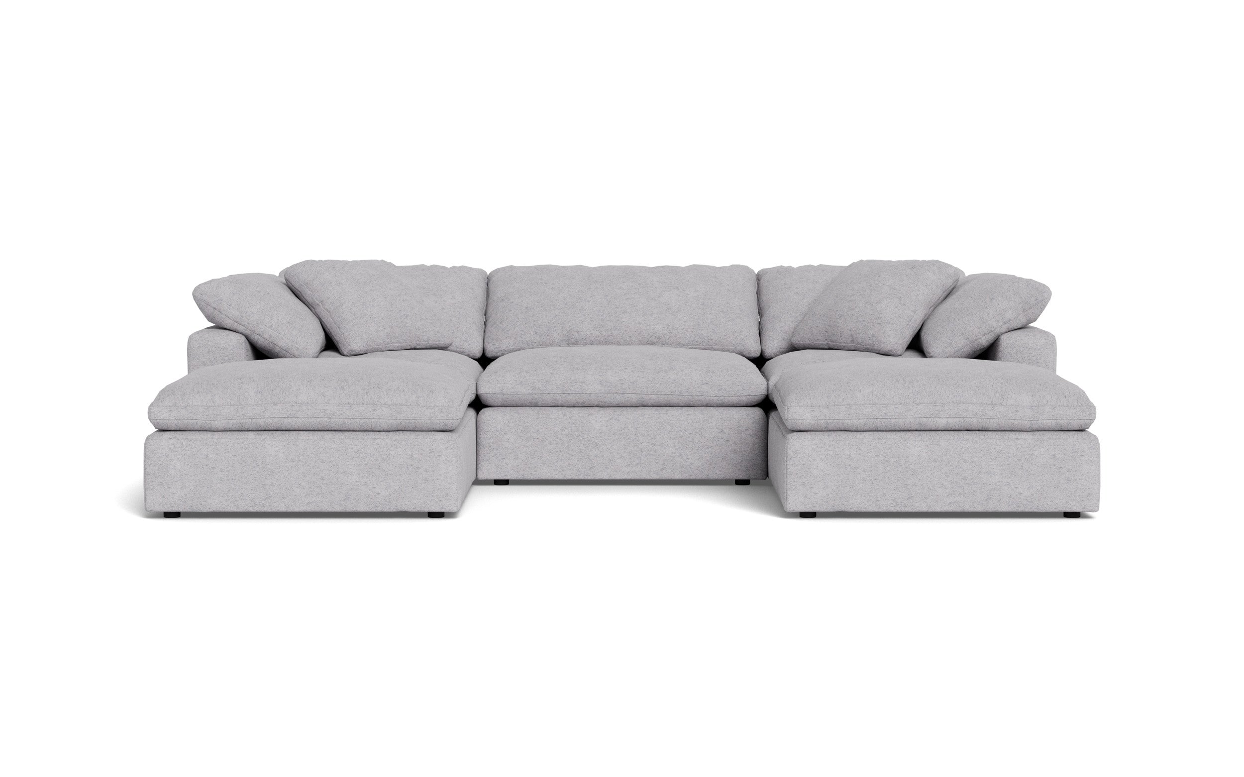 Kooper 3pc Sofa With Double Ottoman-Travis Pewter-MAK Modern