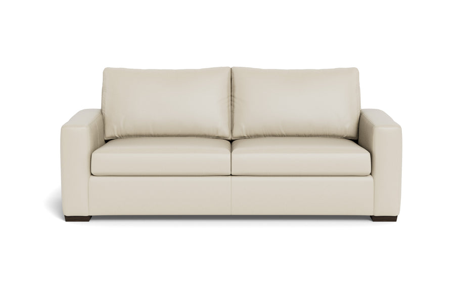 Alexa Leather Sofa-Leather Sofa-Tribeca Cream Leather-MAK Modern