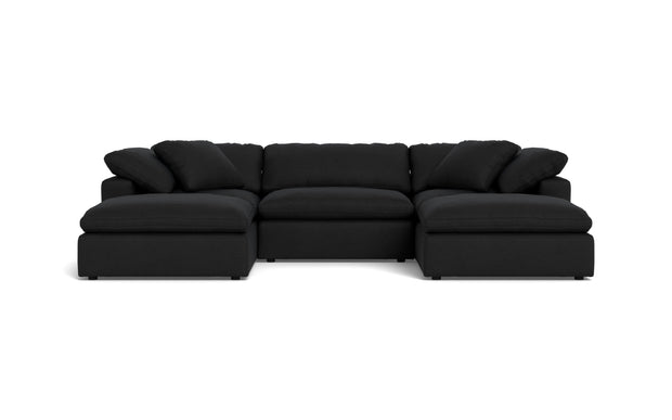 Kooper 3pc Sofa With Double Ottoman-Merit Onyx-MAK Modern