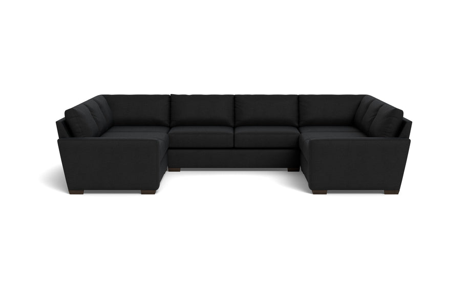 Kai U Sectional-Fabric Sofa-Merit Onyx-MAK Modern