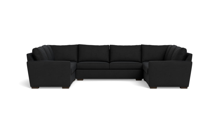 Alexa U Sectional-Fabric Sofa-Merit Onyx-MAK Modern