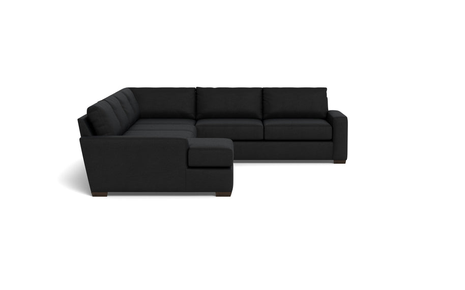 Kai Corner Sectionals With Left Chaise-Fabric Sofa-Merit Onyx-MAK Modern