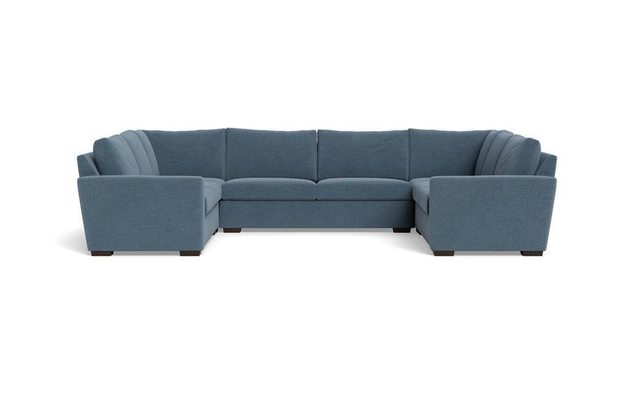 Alexa U Sectional-Fabric Sofa-Elliot French Blue-MAK Modern