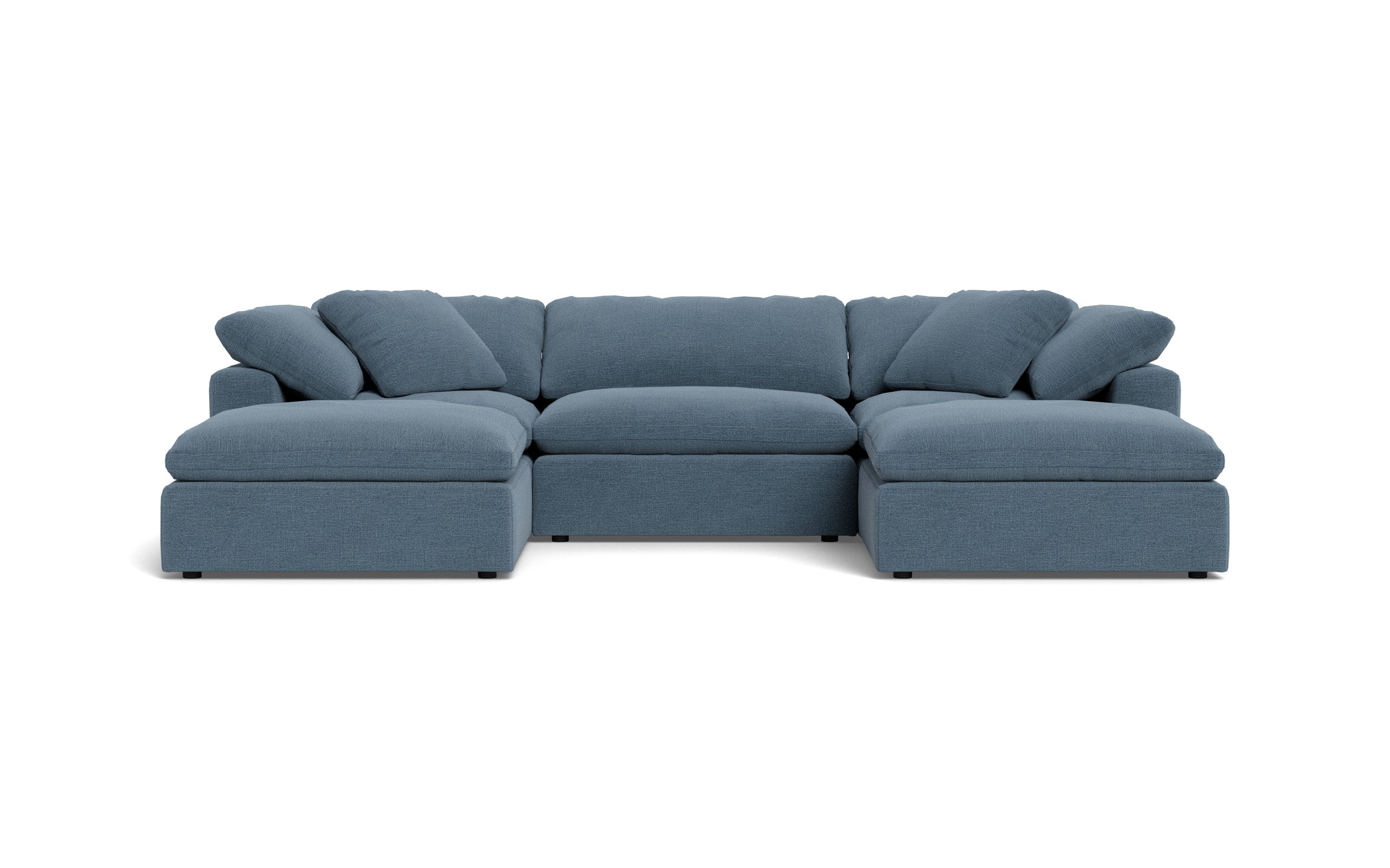 Kooper 3pc Sofa With Double Ottoman-Elliot French Blue-MAK Modern
