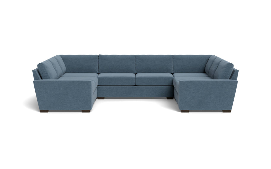 Kai U Sectional-Fabric Sofa-Elliot French Blue-MAK Modern