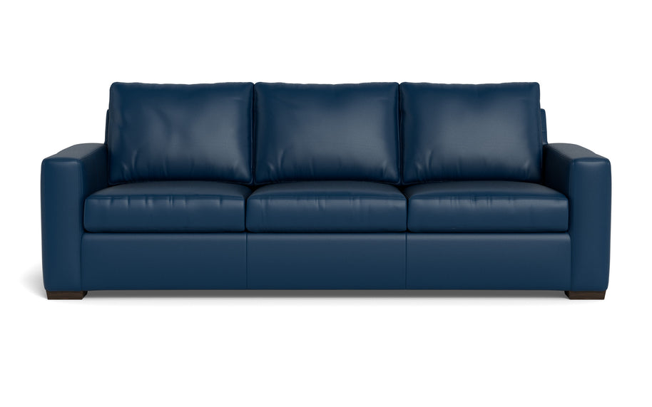 Alexa Leather Estate Sofa-Leather Sofa-Tribeca Cobalt-MAK Modern