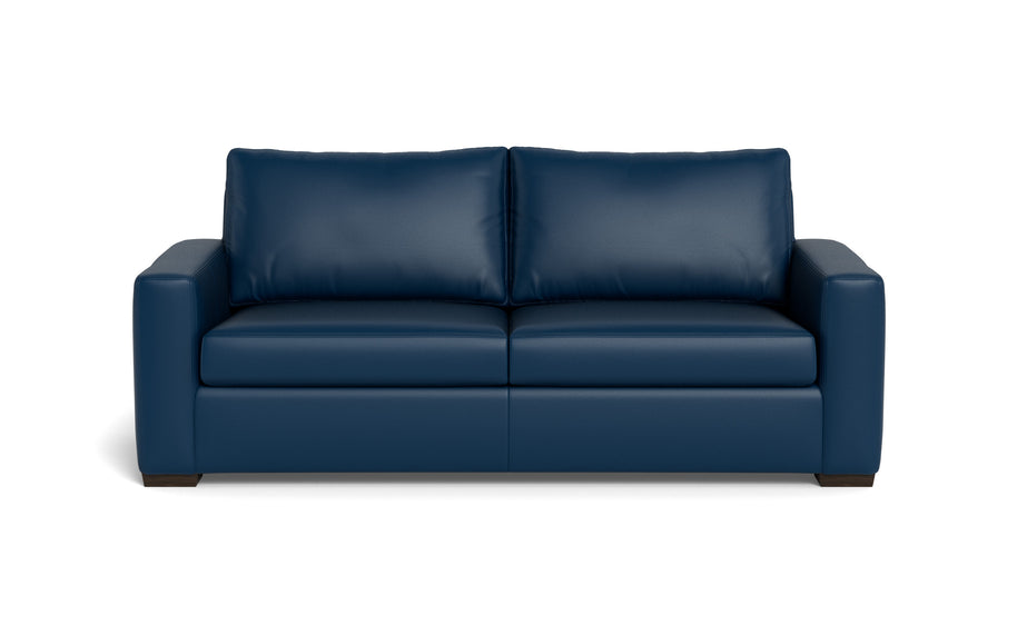 Alexa Leather Sofa-Leather Sofa-Tribeca Cobalt-MAK Modern