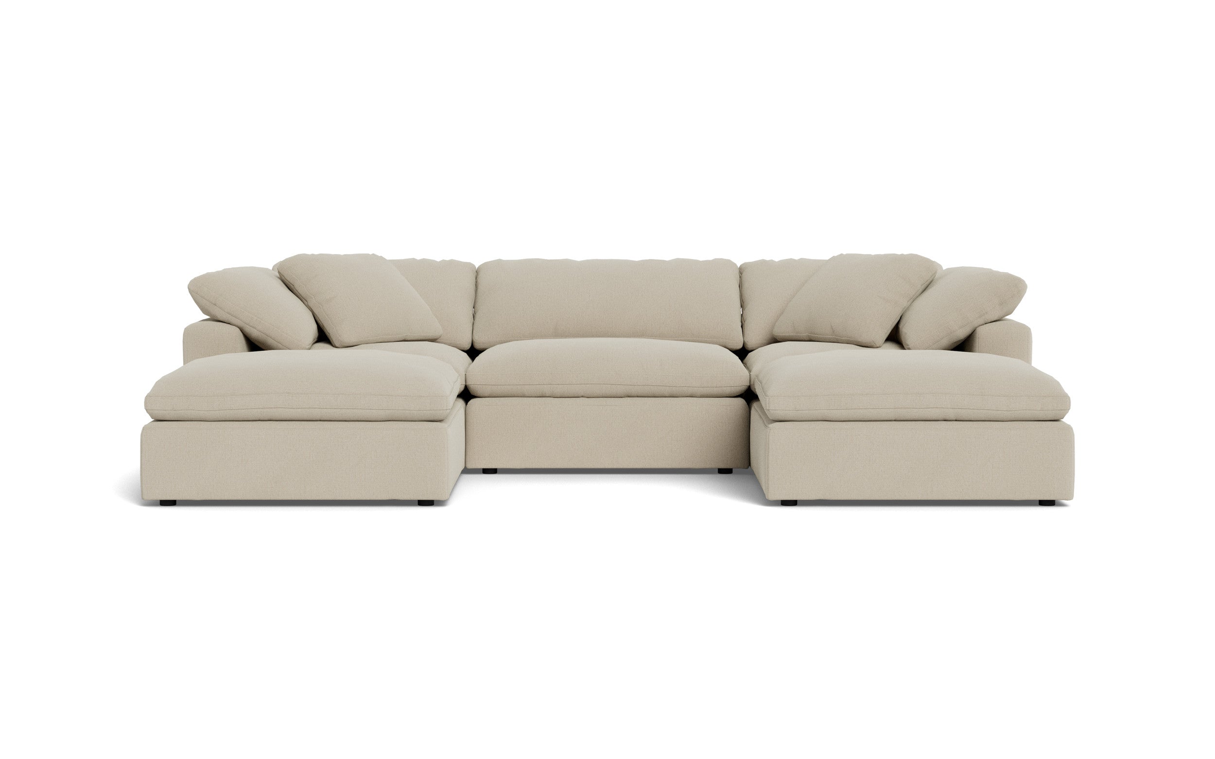 Kooper 3pc Sofa With Double Ottoman-Curious Pearl-MAK Modern