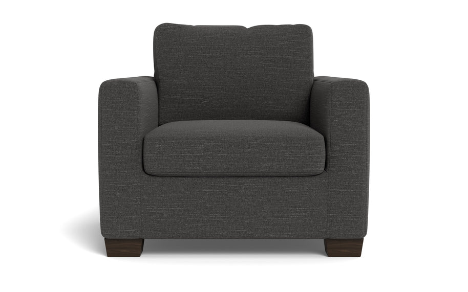 Abel Arm Chair-Fabric Sofa-Curious Charcoal-MAK Modern