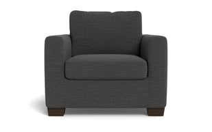 Abel Arm Chair-Fabric Sofa-Curious Charcoal-MAK Modern