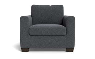 Abel Arm Chair-Fabric Sofa-Bennett Charcoal-MAK Modern