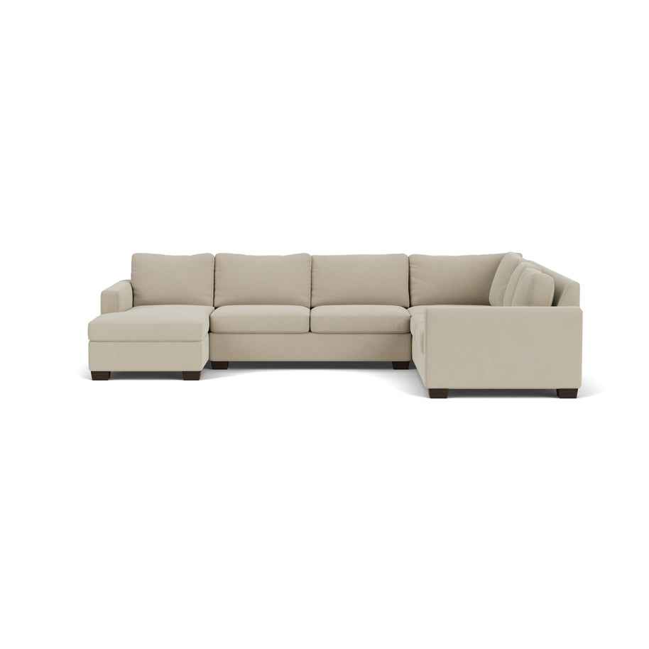 Abel Corner Sectionals w. Left Chaise-Fabric Sofa-Curious Pearl-MAK Modern