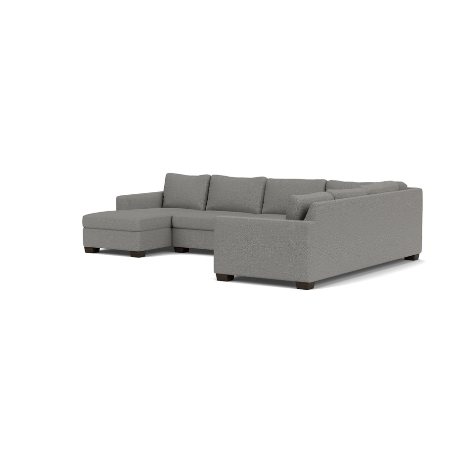 Abel Corner Sectionals w. Left Chaise-Fabric Sofa-Alley Pepper-MAK Modern