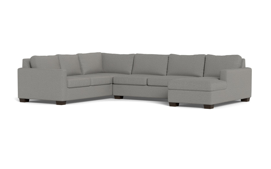 Abel Corner Sectionals w. Right Chaise-Fabric Sofa-Alley Pepper-MAK Modern