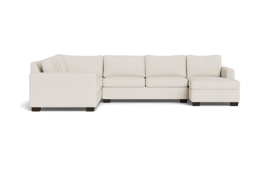 Abel Corner Sectionals w. Right Chaise-Fabric Sofa-Curious Snow-MAK Modern