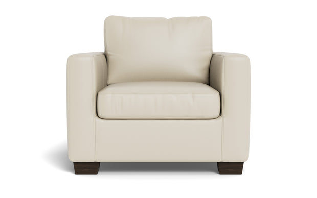 Abel Leather Arm Chair-Fabric Sofa-Tribeca Cream Leather-MAK Modern