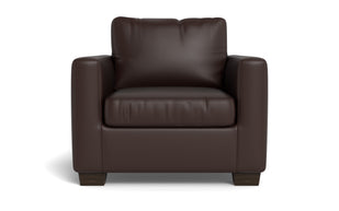 Abel Leather Arm Chair-Fabric Sofa-Tribeca Espresso Leather-MAK Modern