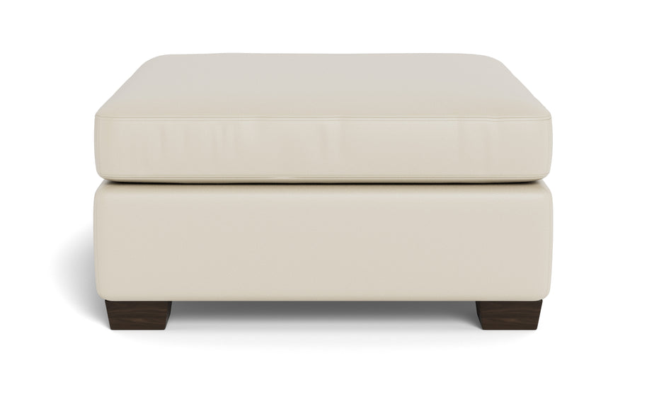 Abel Leather Cocktail Ottoman-Fabric Sofa-Tribeca Cream Leather-MAK Modern